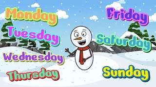 Days of the Week Song  Kids Song  Early Mathematics Skills [upl. by Wilone19]