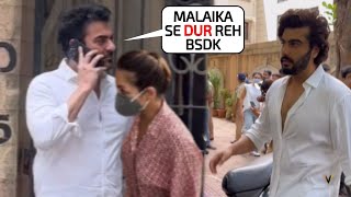 Meri Malaika😲 Arbaaz Khan shouted at Arjun Kapoor in Malaika Aroras Father Anil Aroras funeral [upl. by Poul]