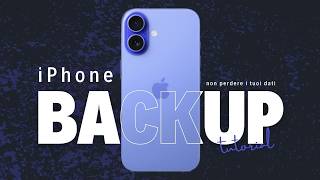 iPhone come fare il backup completo  tutorial facile [upl. by Dorraj]