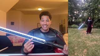 artsabers Darksaber SE Neopixel UNBOXING  REVIEW [upl. by Aidil447]