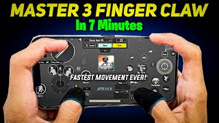 Master 3 Finger Claw in Just 7 MINUTES  BGMI [upl. by Nanice323]