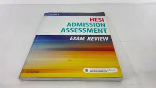 HESI Admission Assessment Exam Review  Fourth Edition by Elsevier  Paperback [upl. by Nnoved525]