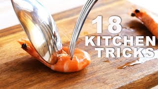 18 SMART KITCHEN TRICKS THAT WILL MAKE YOU LOVE COOKING [upl. by Atsed]