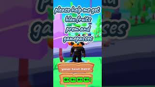 Collecting donations for blox fruits perm and gamepasses subscribe roblox [upl. by Bunnie]