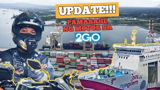 UPDATE PAMASAHE NG MOTOR SA BARKO  BATANGASROXAS CITY  AEROX 155 V1 [upl. by Nylyoj526]