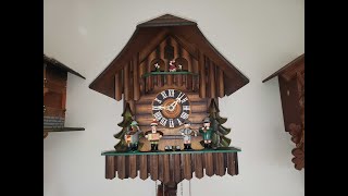 Vintage Oompah Band and Dancer Cuckoo Clock [upl. by Felty]