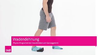 Wadendehnung  Sprunggelenk Übungen mit Balance Pad bei Instabilitäten [upl. by Agretha794]