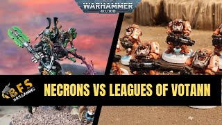 Leagues of Votann vs Necrons Warhammer 40k Battle Report 10th Edition [upl. by Baalbeer]