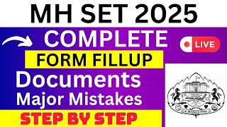 MH SET 2025 Application Form  MH SET Registration 2025 How To Fill MH SET 2025 Application Form [upl. by Hak]