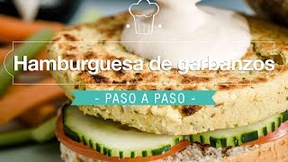 Hamburguesa de garbanzos [upl. by Merriam]