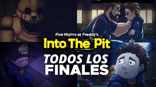 Todos los Finales de quotFNAF INTO THE PITquot [upl. by Arlinda]