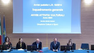 Presentazione dei Bandi Regionali  Concessione degli Incentivi per le Attività Culturali [upl. by Aihselef]