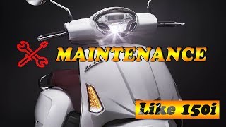 Kymco Like 150i ABS  Maintenance Chart [upl. by Eletnahs]