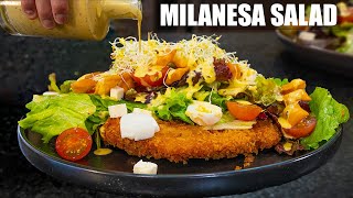 Milanesa de POLLO salad delicioso  Abelca [upl. by Attoynek681]