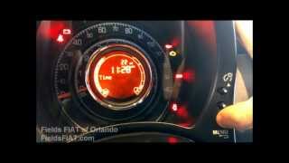 FIAT How To Videos Setting your FIAT 500 Clock Set [upl. by Eicyac440]