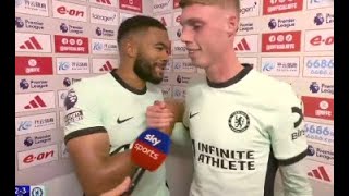 Cole Palmer Reece James Post Match Interview Nottingham Forest vs Chelsea 23 [upl. by Uchida481]