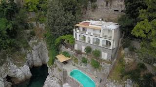 Amalfi Coast Seafront Property For Sale with parking guest home pool and boat access [upl. by Jaan]