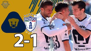 PUMAS 21 PACHUCA  DEBUT DE ENSUEÑO [upl. by Arymas]