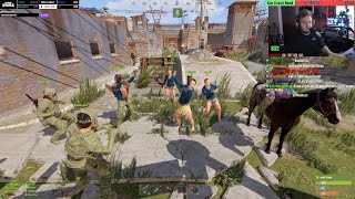 Rust Twitch Rivals 2 Mr Wobbles  Team EU Rust Outpost party [upl. by Korey]