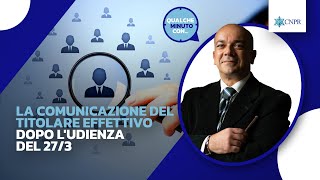 Danilo Sciuto  La comunicazione del titolare effettivo dopo ludienza del 273 [upl. by Mallory]