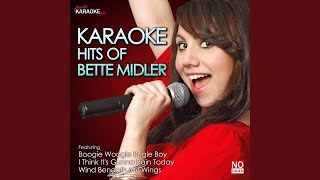 Beast of Burden In the Style of Bette Midler Karaoke Version [upl. by Mharba813]