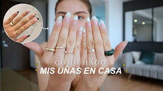 CÓMO hago y cuido mis UÑAS 💅🏻 en Casa ✨ [upl. by Wilhelm]