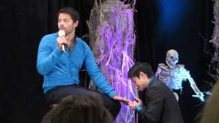 Misha Collins Getting A Manicure From Osric amp Richard  BurCon 2013 [upl. by Diandre]