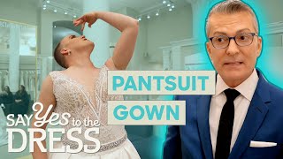 Bride Wants A 2In1 Pantsuit Gown  Say Yes To The Dress [upl. by Qahsi845]