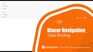 How to Bind Blazor Navigation Controls to Data Accordion Context Menu Menu Tree View Toolbar [upl. by Pillow987]