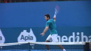 Juan Martin Del Potro practice session [upl. by Codding]