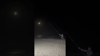 Finish line longcasting night japanese fishing surfcasting longcasting fishingtrip [upl. by Tilden]