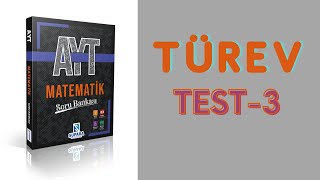 TÜREV TEST 3 ÇÖZÜMÜ  SUPARA AYT MATEMATİK SORU BANKASI [upl. by Epilef651]