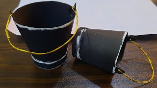 How to make a mini bucket paper bucket [upl. by Sirrot]