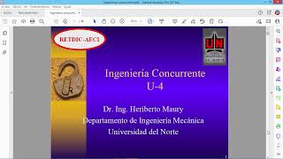 21 Ingeniería Concurrente Definición básica y DFX [upl. by Ahtabbat]