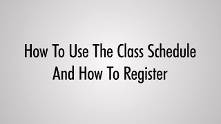 EvCC ctcLink Video Users Guide  How to Use the Class Schedule and How to Register [upl. by Fregger]