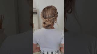 COIFFURE AVEC TRESSE SIMPLE ET BELLE  TUTO CHIGNON FACILE POUR TOUS LES JOURS [upl. by Adnohsal]