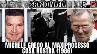 MICHELE GRECO Incredibile Video Storico del Maxiprocesso a Cosa Nostra 1986 Parte Prima [upl. by Gaby797]