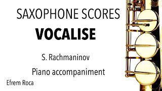 Vocalise S Rachmaninov  Piano accompaniment [upl. by Kati]