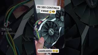 PLACA QUE RODA ATE SUA MAE NAO PARA RX 580 CONTINUA FIRME NA gambiarra rx580 rx5808gb pcbarato [upl. by Veradia905]