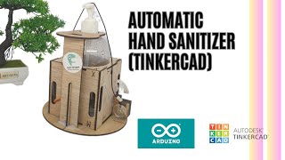 How to wiring Automatic Hand Sanitizer and Sauce Dispenser machine using arduino  In Tinkercad [upl. by Lark]