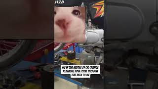 My feelings during an oil change garageofhzb cg125 youtubeshorts shorts live biker [upl. by Rad748]