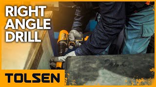 TOLSEN Right Angle Drill Attachment for Tight Corner Workspace [upl. by Oenire]