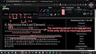 A Maximize the Last Element  Pinely Round 4 Div 1  Div 2  CP in Bangla  java solution [upl. by Geiss610]