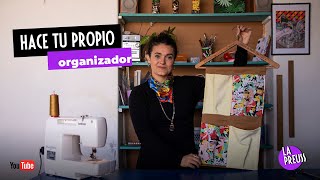 Como hacer un organizador de tela colgante  DIY  La Preuss [upl. by Wehrle]