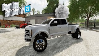 BUILDING BADDEST F550 POWERSTROKE IN TOWN  FS22 RP [upl. by Diad]