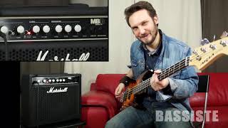 MARSHALL MB15  BASS AMP  REVIEW  TEST  Bassiste Magazine 47 [upl. by Aislehc]