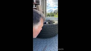 Quick Alloy wheel repair Pothole Damaged and not holding air diy howto repair farming fypシ [upl. by Rois]