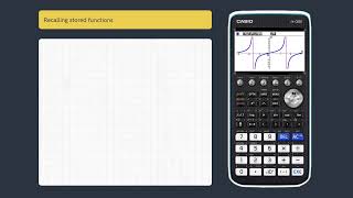 Quick Skills Storing and Recalling Graph Functions on Casio’s fxCG50 [upl. by Maurizio166]