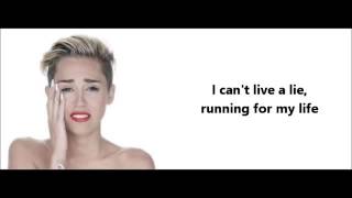 Wrecking Ball Miley Cyrus lyrics [upl. by Opiak]