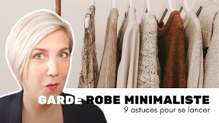 Une garde robe minimaliste  mes 9 astuces pour se lancer et trier [upl. by Festatus]